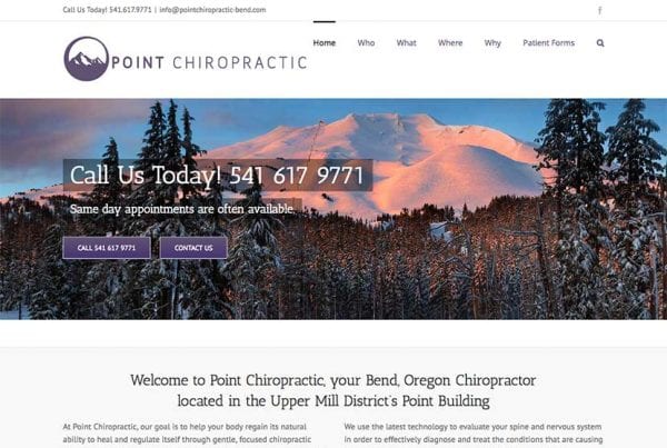 Point Chiropractic Website Redesign