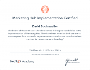 Hubspot-Marketing-Hub-Certification